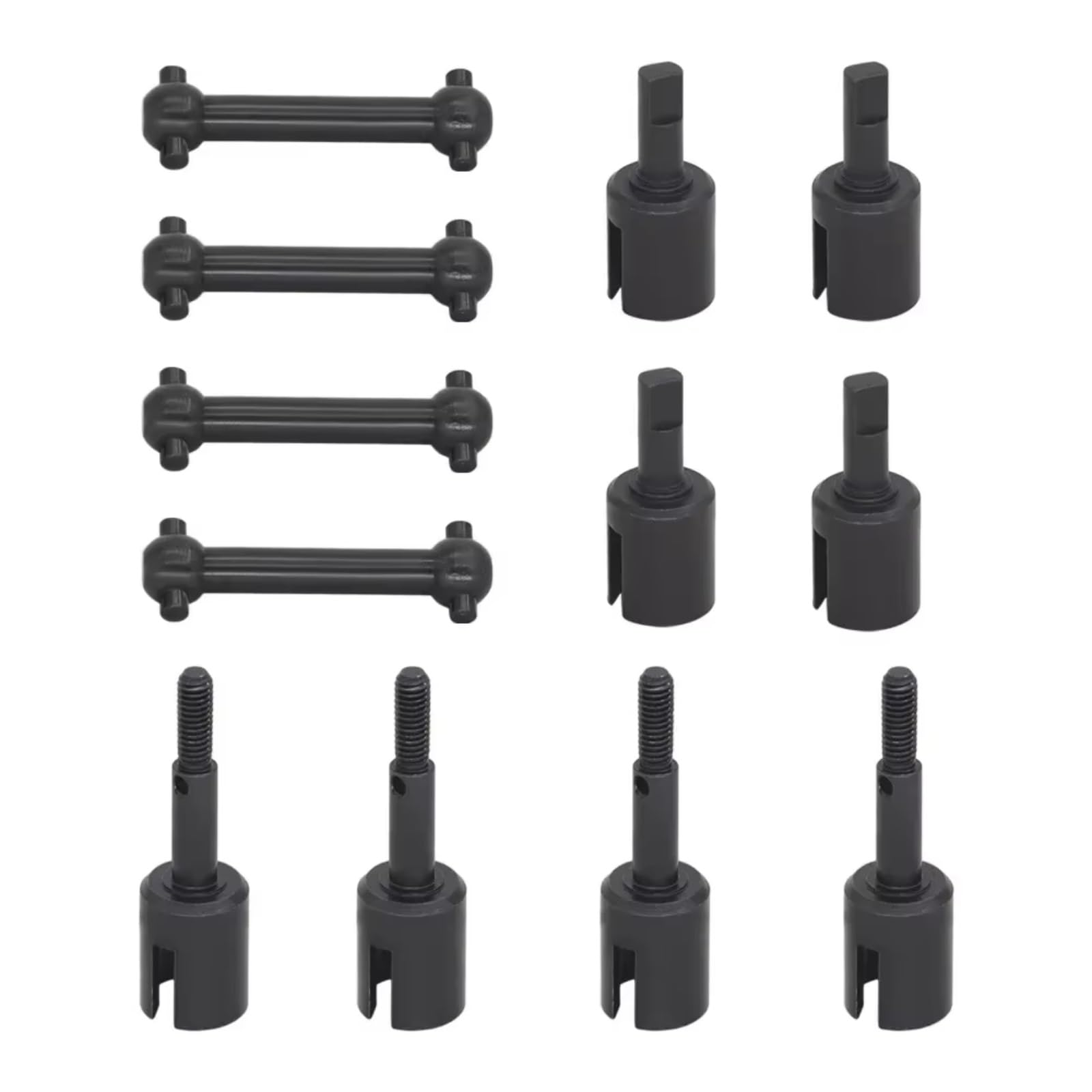 TOQPCZA RC Autoteile Für Tamiya Für TT01 Für TT02 1/10 Metall Antriebswelle Getriebe Joint Cup Differential Cup Rad Achse Cup RC Auto Upgrade Teile(1 Set) von TOQPCZA