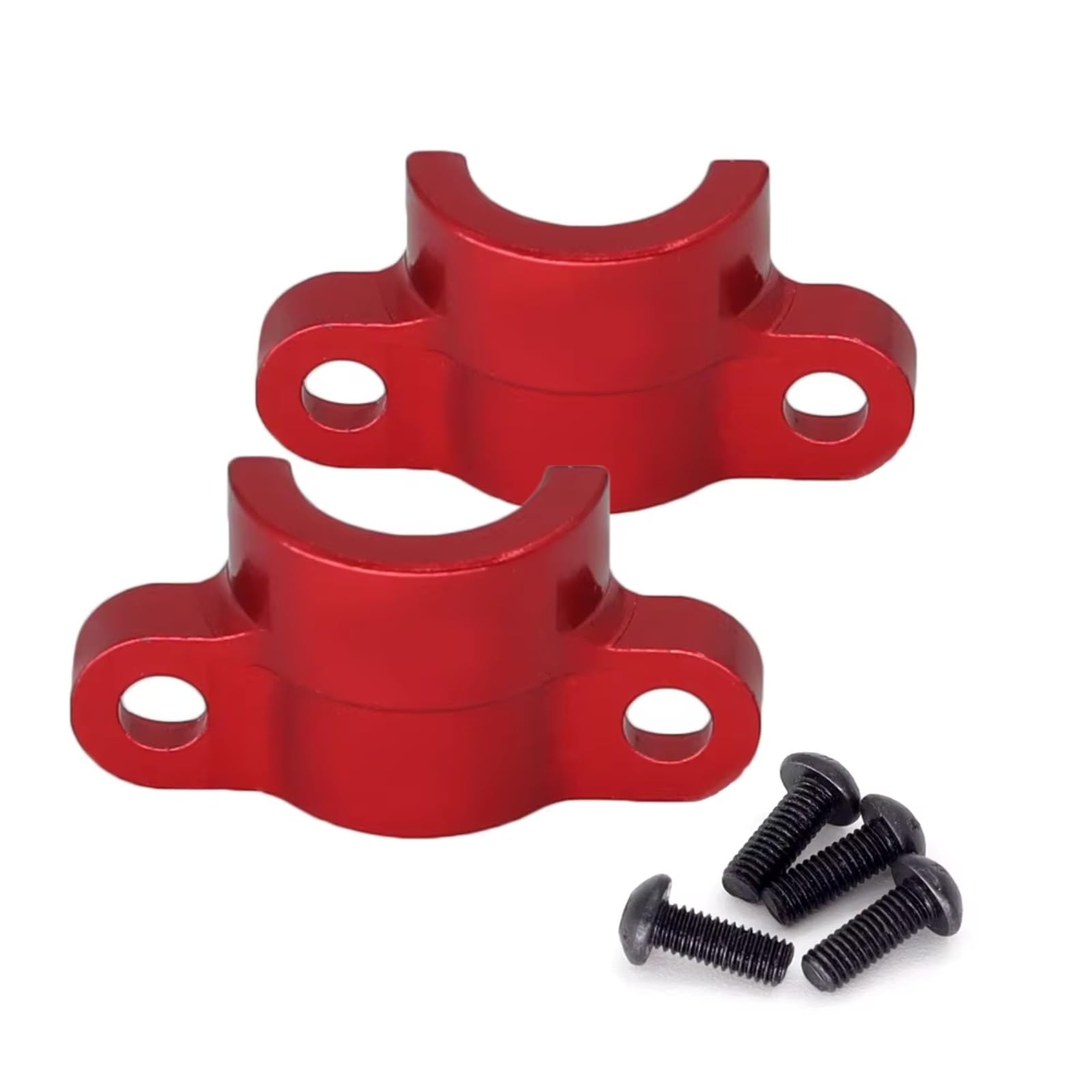 TOQPCZA RC Autoteile Für Tamiya Für TT02 1/10 1 Set Metall Antriebswelle Dogbone Befestigungs Halterung RC Auto Modell Auto Teile Zubehör(Red) von TOQPCZA