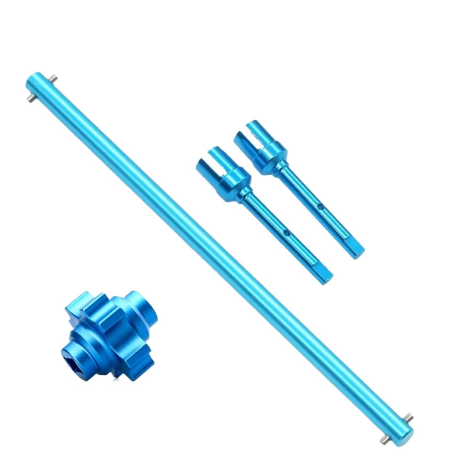 TOQPCZA RC Autoteile Für Tamiya Für TT02 Für TT02B 1/10 Metall Zentrale Antriebswelle Propeller Joint Differential Lock Spool RC Auto Upgrades Teile(Blue) von TOQPCZA