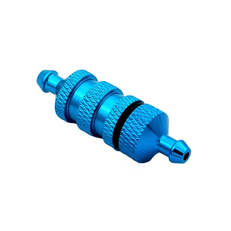 TOQPCZA RC Autoteile Für Traxxas Für HSP 94122 94188 1/8 1/10 RC Für Model Auto Upgrade Teile Zubehör Metall Filter Für Nitro 02156(Blue) von TOQPCZA