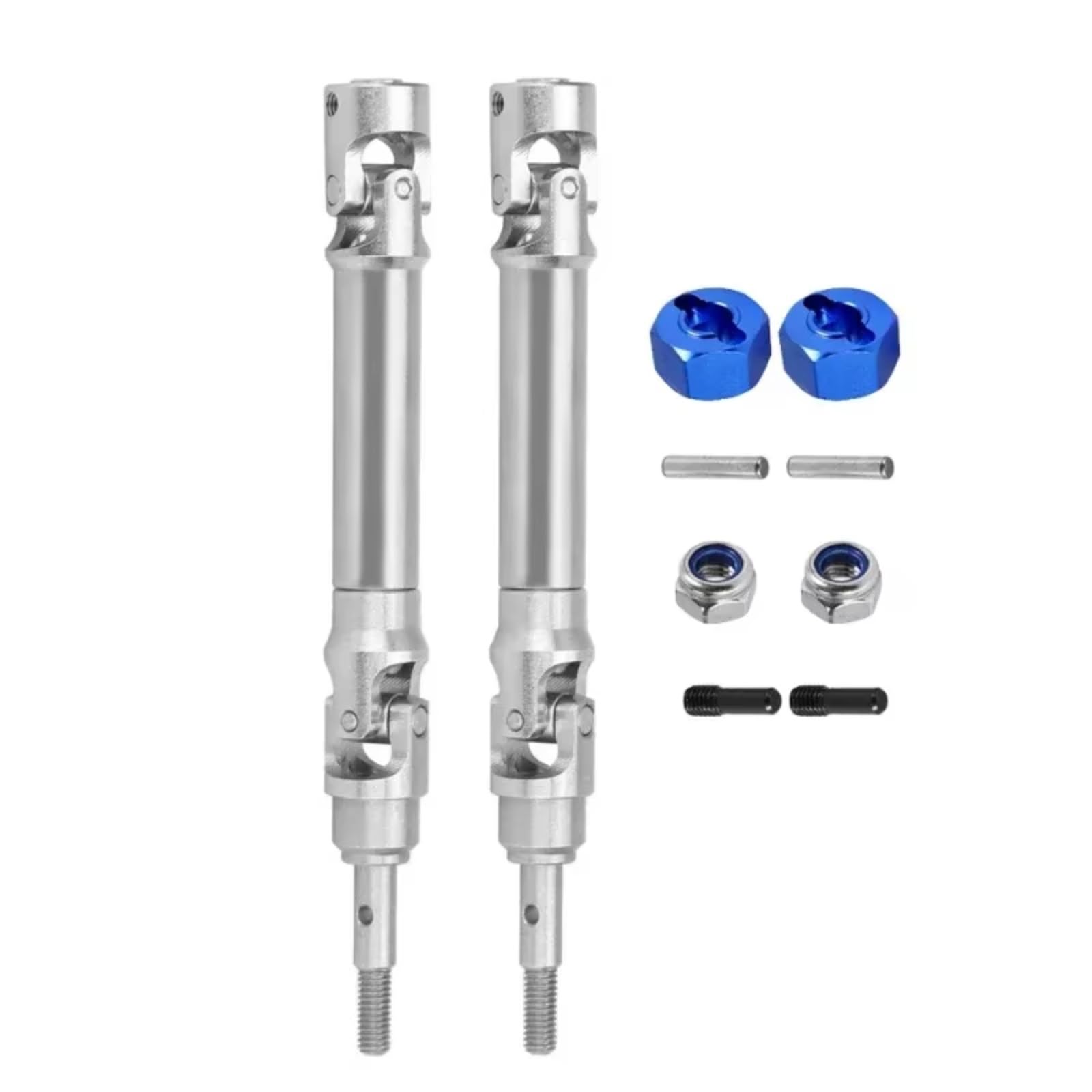 TOQPCZA RC Autoteile Für Traxxas Für Slash 2WD 4X4 Für Rustler 1/10 Edelstahl Vorderachse Welle Und Hintere Antriebswelle RC Auto Upgrade Teile(Rear) von TOQPCZA