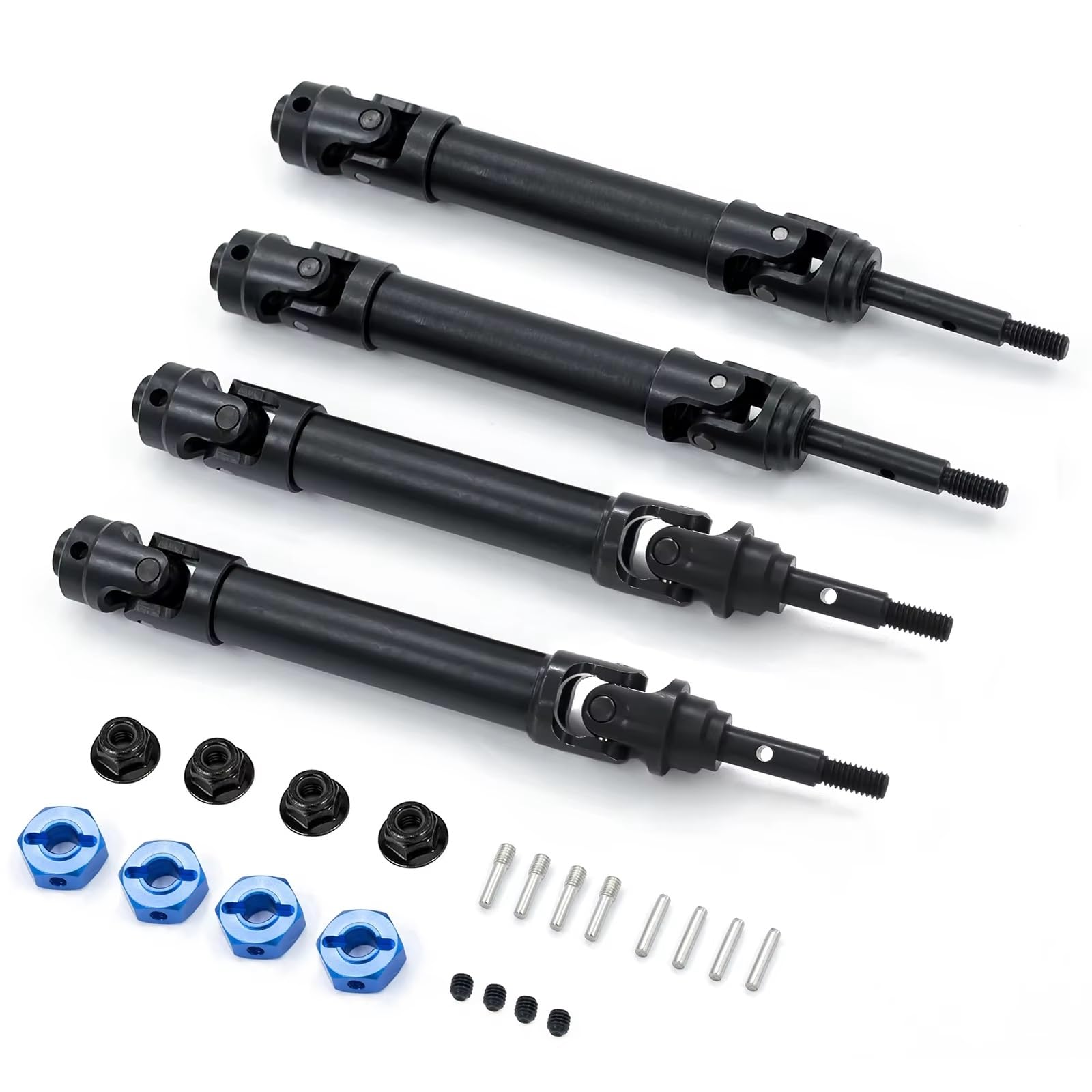 TOQPCZA RC Autoteile Für Traxxas Für Slash Für Rustler Für Stampede 4x4 6851 6852 1/10 RC Auto Antriebswellen Mit Rad Hex M4 Muttern TOQPCZA RC Autoteile Für Traxxas Für Slash Für Rustler Für Stampede 4x4 6851 6852 1/10 RC Auto Antriebswellen Mit Rad Hex M4 Muttern von TOQPCZA
