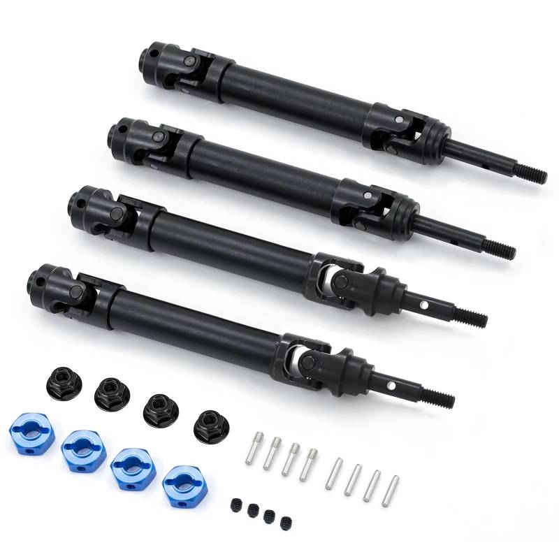 TOQPCZA RC Autoteile Für Traxxas Für Slash Für Rustler Für Stampede 4x4 6851 6852 1/10 RC Auto Antriebswellen Mit Rad Hex M4 Muttern von TOQPCZA