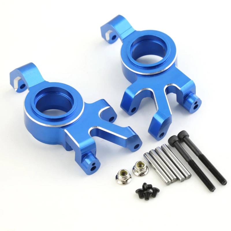 TOQPCZA RC Autoteile Für Traxxas Für X-maxx Xmaxx 6S 8S 1/5 RC 2 Stücke Metall Front Lenkung Block Für Monster Truck Upgrade Teile Zubehör(Blue) von TOQPCZA