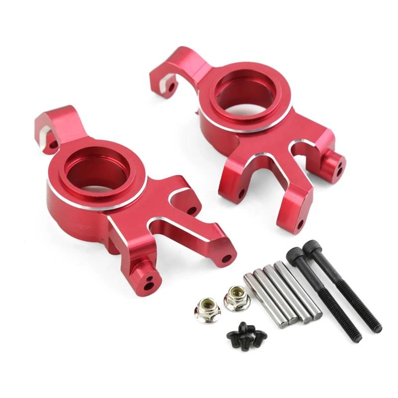 TOQPCZA RC Autoteile Für Traxxas Für X-maxx Xmaxx 6S 8S 1/5 RC 2 Stücke Metall Front Lenkung Block Für Monster Truck Upgrade Teile Zubehör(Red) von TOQPCZA