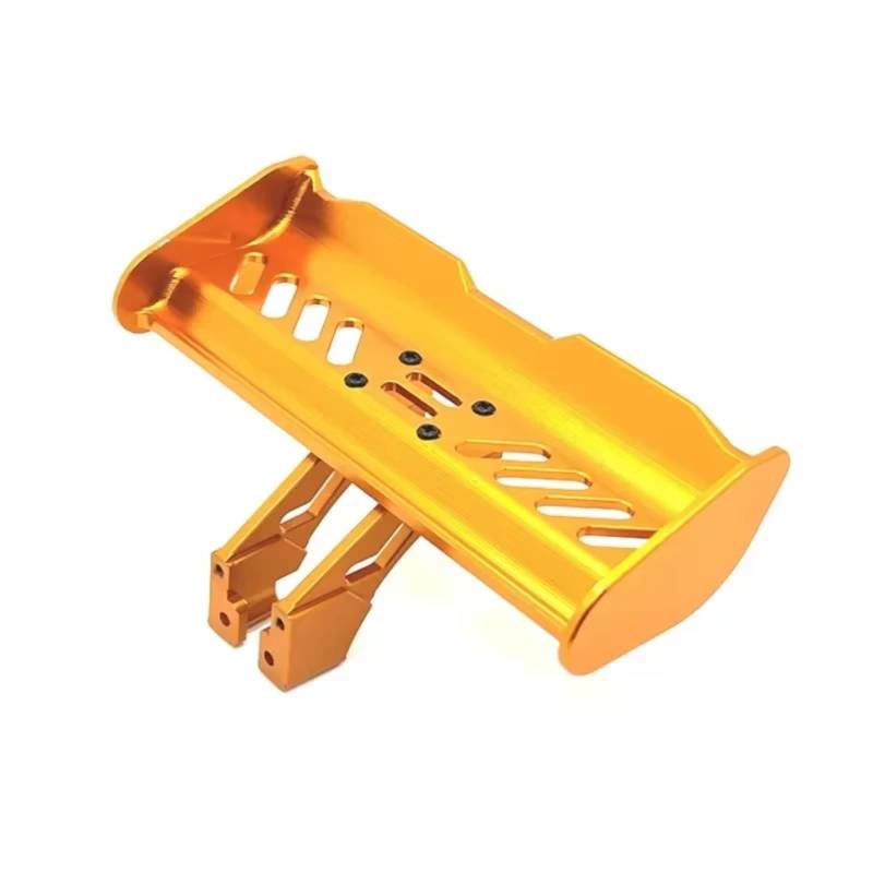 TOQPCZA RC Autoteile Für WLtoys 144001 124017-19 1/14 1/12 Metall Heckflügel Upgrade Teile RC Crawler Auto Fernbedienung Auto Ersatz Teile(Yellow) von TOQPCZA