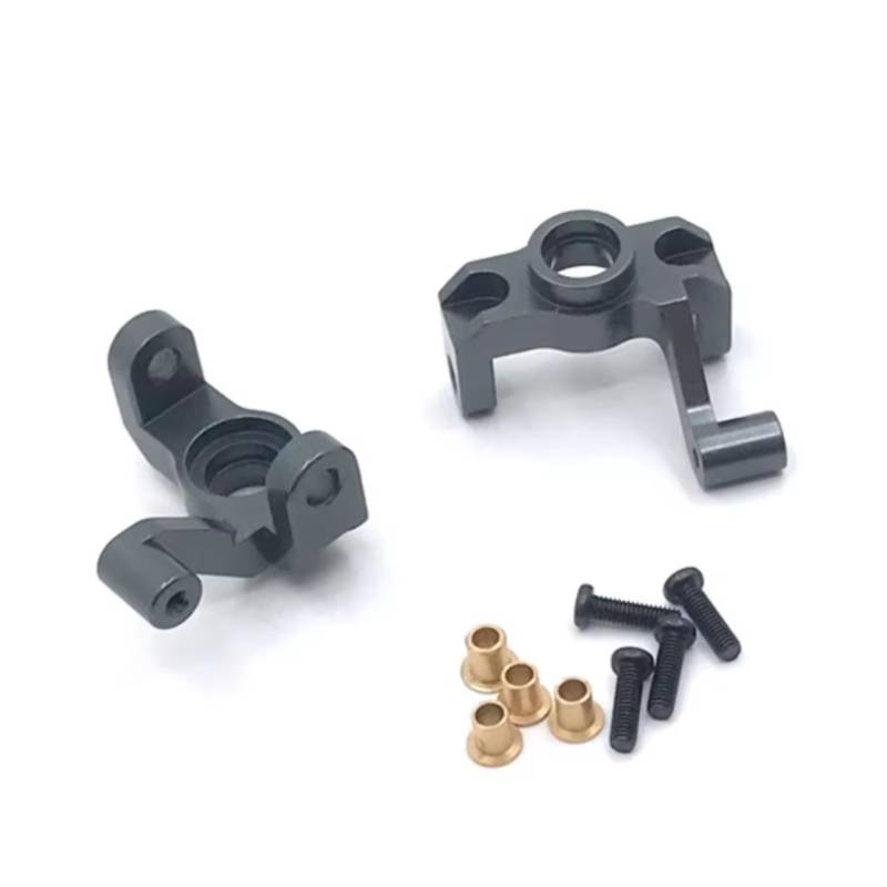 TOQPCZA RC Autoteile Für WLtoys Für 12427 12428 12423 12429 FY01 FY02 FY03 Metall Upgrade Front Lenkung Tasse RC Auto Upgrade Zubehör(Gray) von TOQPCZA