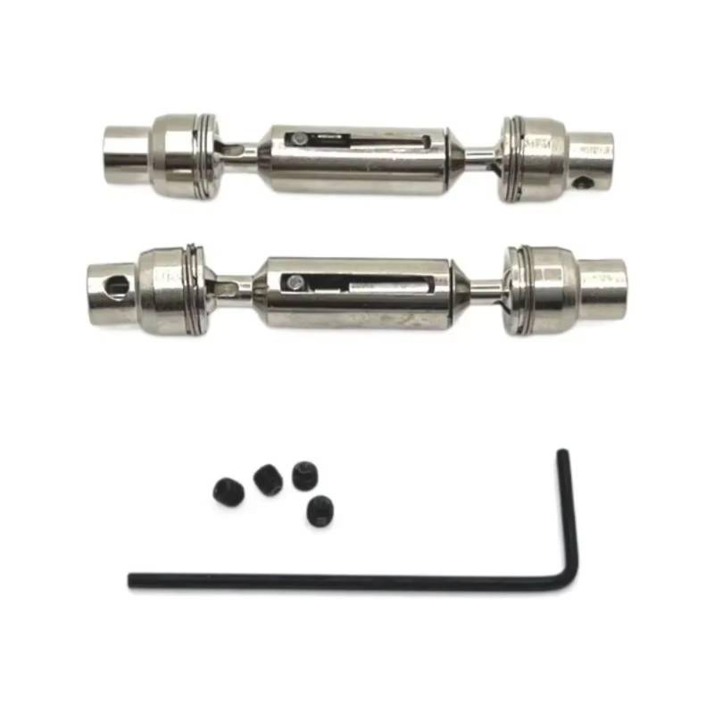 TOQPCZA RC Autoteile Für WPL 1/16 C64 C74-1 JA11 RC-Autoteile Metall-Upgrade Und Modifikation Der Vorderen Und Hinteren Antriebswellen Ersatzteile(Silver) von TOQPCZA