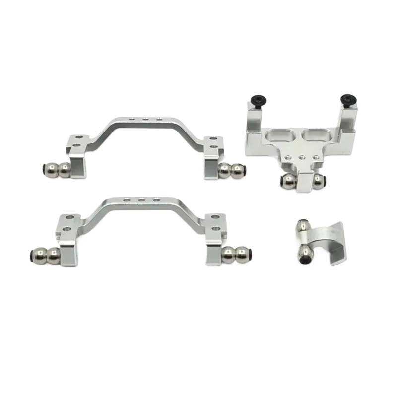 TOQPCZA RC Autoteile Für WPL 1/16 C64 RC Fernbedienung Auto Teile Metall Upgrade Vorne Und Hinten Zugstange Für Sitz Lenkgetriebe Fest Für Sitz(Silver) von TOQPCZA