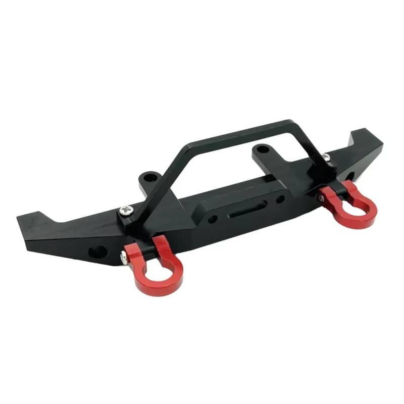 TOQPCZA RC Autoteile Für WPL C14 C24 C24-1 1/16 Metall Frontschürze Mit Abschlepphaken RC Auto Upgrades Teile Zubehör Fernbedienung Auto Upgrade Teile(Black) von TOQPCZA
