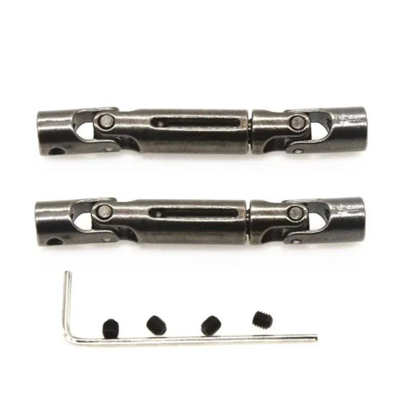 TOQPCZA RC Autoteile Für WPL D12 C14 C24 B16 B36 B24 Für MN D90 Für MN99S Für MN-90 Für Henglong 2Pcs Metall Antriebswelle CVD RC Auto Upgrade Teile Zubehör von TOQPCZA