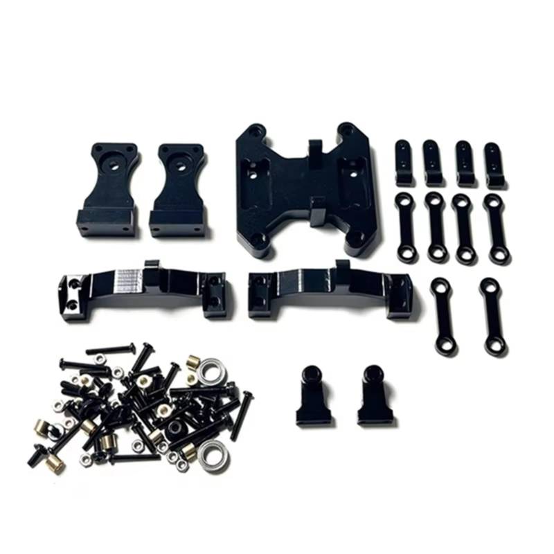 TOQPCZA RC Autoteile Für WPL Für B16 B36 1/16 Metall Balance Für Chassis Bord Wippe Kit RC Auto Upgrade Teile Geändert Zubehör(Black) von TOQPCZA