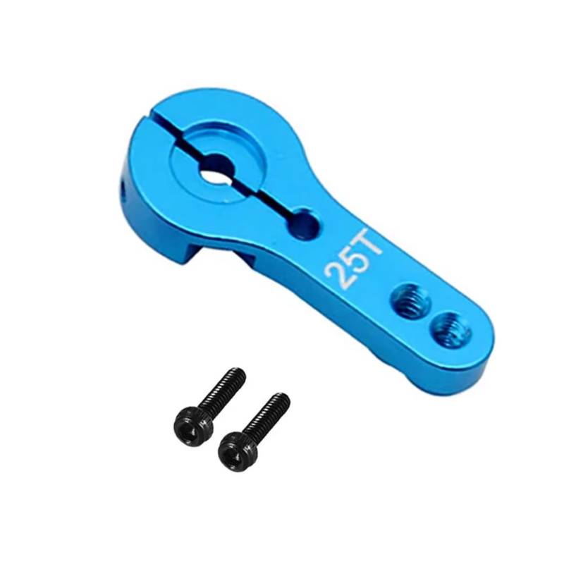 TOQPCZA RC Autoteile Für WPL Für C24 C34 Für MN Für D90 D91 MN99 Für Axial Für SCX10 M3 Metall Fernbedienung Servo Arm RC Auto Upgrade Zubehör(Blue) von TOQPCZA