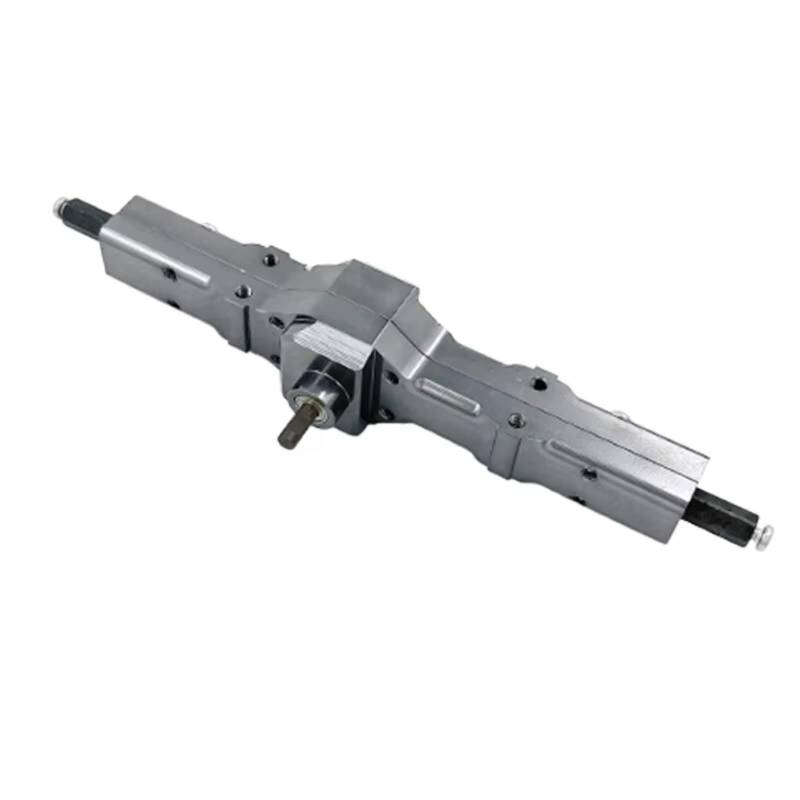 TOQPCZA RC Autoteile Für WPL Für D12 B14 B24 B16 B36 C14 C24 C34 C44 1 Stück Metallgetriebe Hinterachse RC Auto Mit Stahlgetriebewelle Geeignet Für Mini-Truck-Upgrade-Teile(Metallic) von TOQPCZA