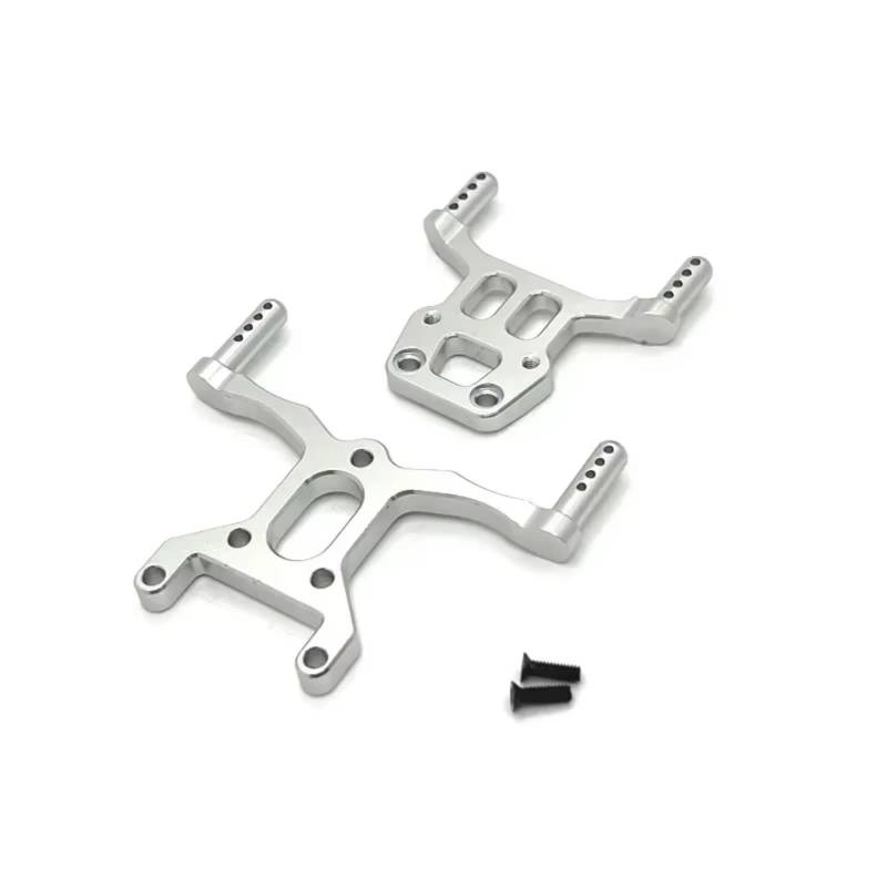 TOQPCZA RC Autoteile Für Wltoys 1/14 144018 Metall Karosseriehalterung Post Shell Column RC Auto Upgrade Teile Zubehör Ersatzteile(Silver) von TOQPCZA