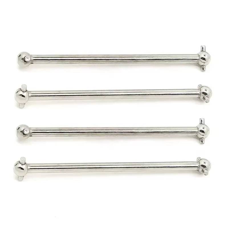 TOQPCZA RC Autoteile Für Wltoys 104001 1/10 4-teilige Metall-Hundeknochen-Antriebswelle RC-Auto-Upgrades Teile Zubehör Fernbedienung Auto Ersatzteile von TOQPCZA