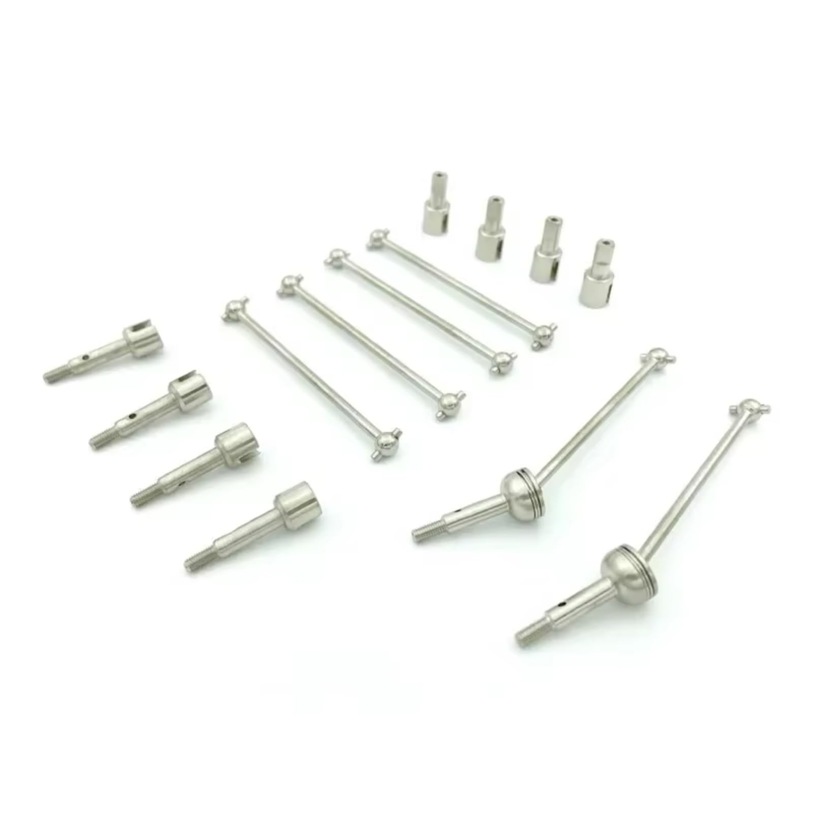 TOQPCZA RC Autoteile Für Wltoys 144001 124019 124018 Metall CVD Antriebswelle Rad Achse Differential Tasse RC Auto Upgrades Teile Zubehör(Silver) von TOQPCZA