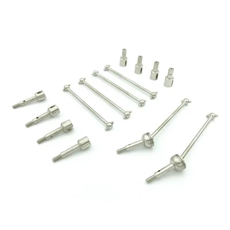 TOQPCZA RC Autoteile Für Wltoys 144001 124019 124018 Metall CVD Antriebswelle Rad Achse Differential Tasse RC Auto Upgrades Teile Zubehör(Silver) von TOQPCZA
