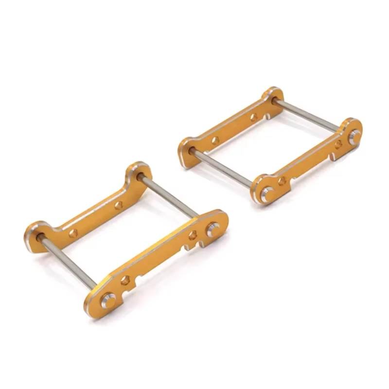 TOQPCZA RC Autoteile Für Wltoys 144001 144002 124016 124017 124018 124019 RC Fernbedienung Auto Metall Zubehör Vorne Und Hinten Verdickung Arm Code(Yellow) von TOQPCZA