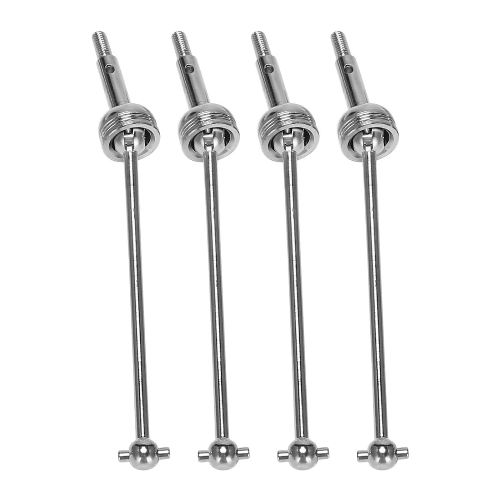 TOQPCZA RC Autoteile Für Wltoys 144001 144002 144010 124007 124016 124018 124019 4 Stücke Metall Antriebswelle Antriebswelle RC Auto Upgrades Teile Zubehör(Silver) von TOQPCZA