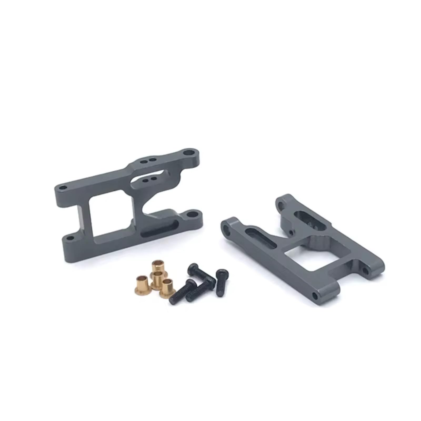 TOQPCZA RC Autoteile Für Wltoys Für 12428 FY03 RC Auto Vorderradaufhängung 2 Stück Aluminiumlegierung Vorderradaufhängung Arme RC Auto Upgrade(Metallic) von TOQPCZA