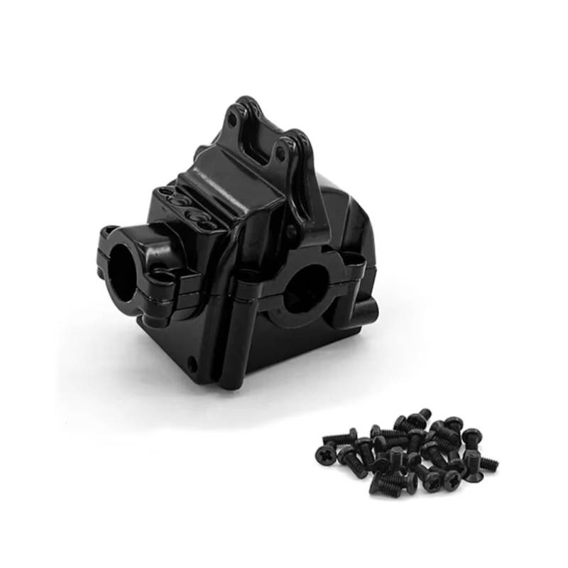 TOQPCZA RC Autoteile Für Wltoys Für 144001 144002 144010 124016 124019 Metall Getriebegehäuse Differentialgehäuse Getriebe Geeignete Upgrade-Teile(Black,1pcs) von TOQPCZA
