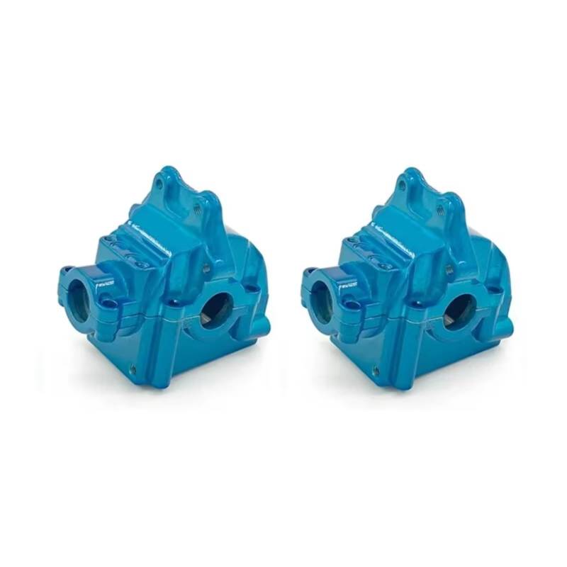 TOQPCZA RC Autoteile Für Wltoys Für 144001 144002 144010 124016 124019 Metall Getriebegehäuse Differentialgehäuse Getriebe Geeignete Upgrade-Teile(Blue,2pcs) von TOQPCZA