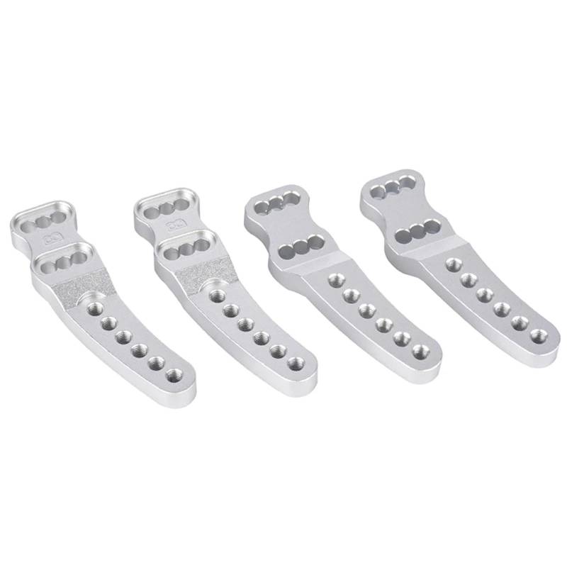 TOQPCZA RC Autoteile Für YiKong YK4102 YK4103 YK4082 YK4083 1/8 1/10 RC Crawler Auto Metall Einstellbare Shock Tower Shock Mount Upgrades Teile(Silver) von TOQPCZA