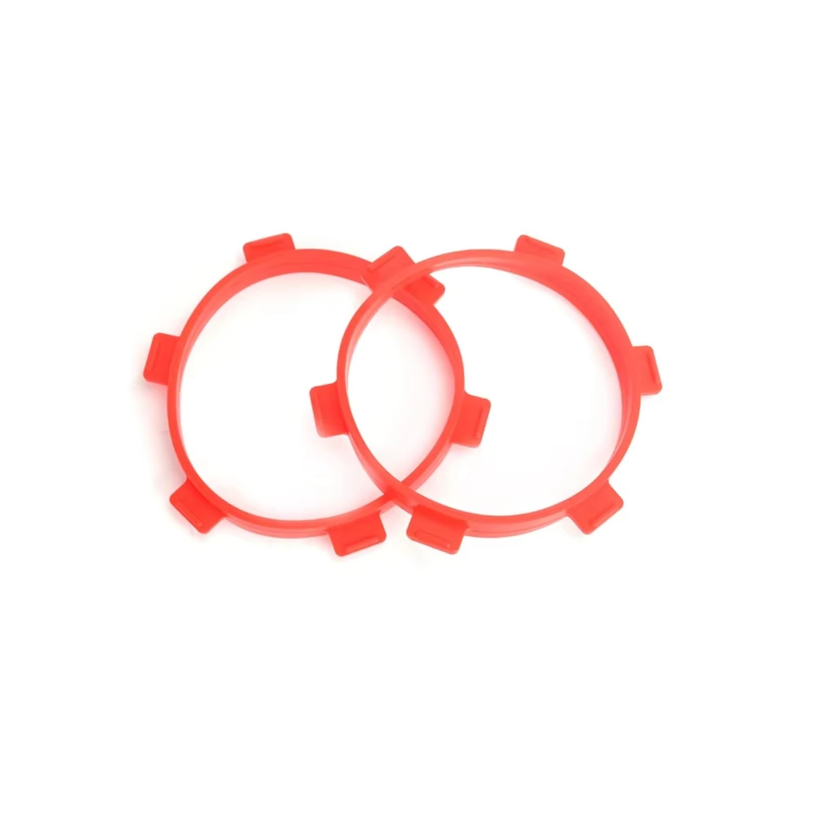 TOQPCZA RC Autoteile Universal Für Buggy 1/8 Short Course Truck 1/10 Zubehör Werkzeuge RC Auto Teile Gummi Modell Autos Reifen Reifen Stick Montage Klebebänder 85mm(Red,2pcs) von TOQPCZA