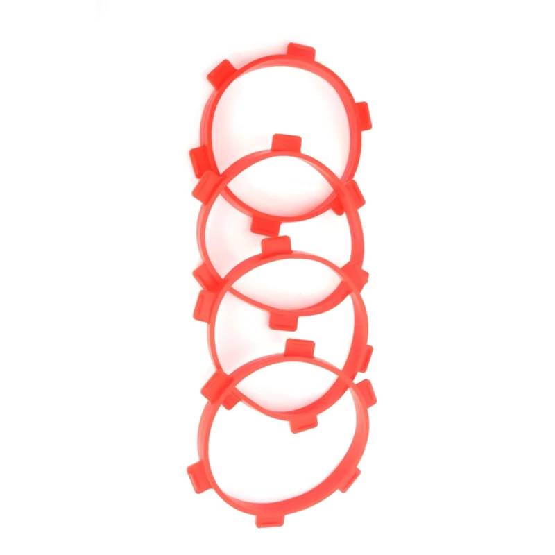 TOQPCZA RC Autoteile Universal Für Buggy 1/8 Short Course Truck 1/10 Zubehör Werkzeuge RC Auto Teile Gummi Modell Autos Reifen Reifen Stick Montage Klebebänder 85mm(Red,4pcs) von TOQPCZA