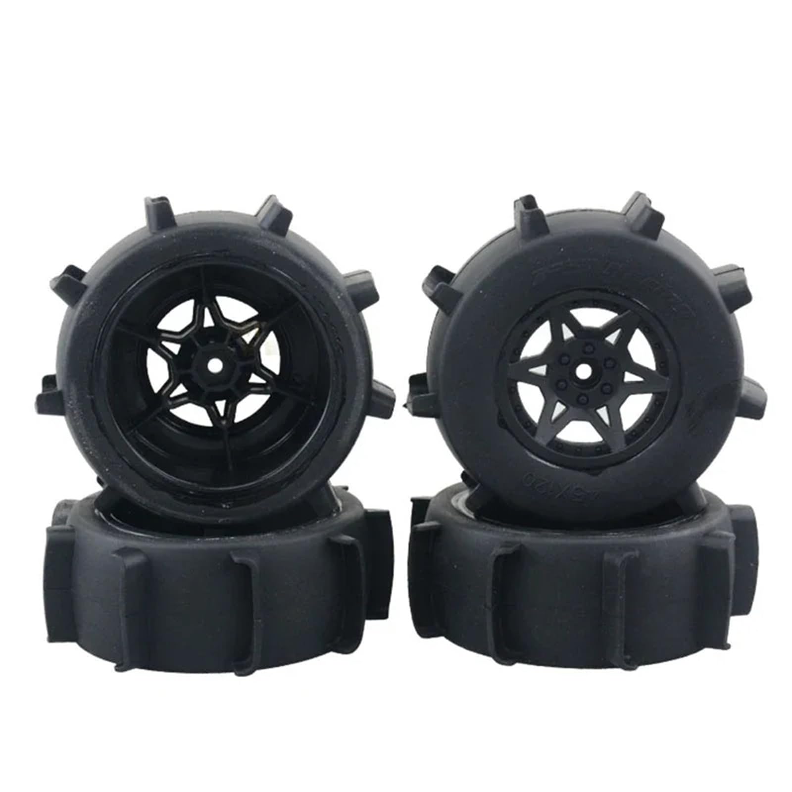 TOQPCZA RC Räder Für FS 1/10 Short-Course-Truck-Fahrzeug-FürBuggy-Snow-Beach-Reifen, Reifenfelgen, 12-mm-Adapter, RC-Autoteile, Ferngesteuerte Für Modellautos von TOQPCZA