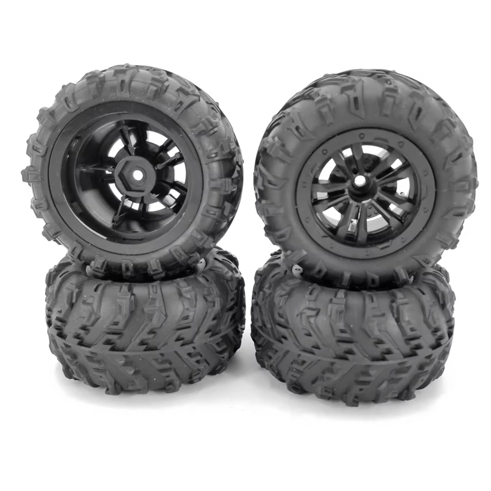 TOQPCZA RC Räder Für HBX 16889 Für WLtoys 124016/124017 Truggy Truck Mit 12 Mm Metall-Sechskant-Offroad-Felgen, 4 Stück Gummi-Winterreifen TOQPCZA RC Räder Für HBX 16889 Für WLtoys 124016/124017 Truggy Truck Mit 12 Mm Metall-Sechskant-Offroad-Felgen, 4 Stück Gummi-Winterreifen von TOQPCZA