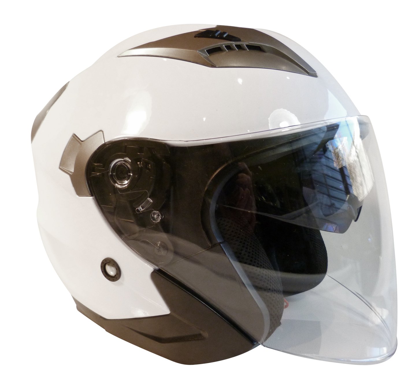 TORX Helm Moto matt3, weiß, Größe XS von TORX