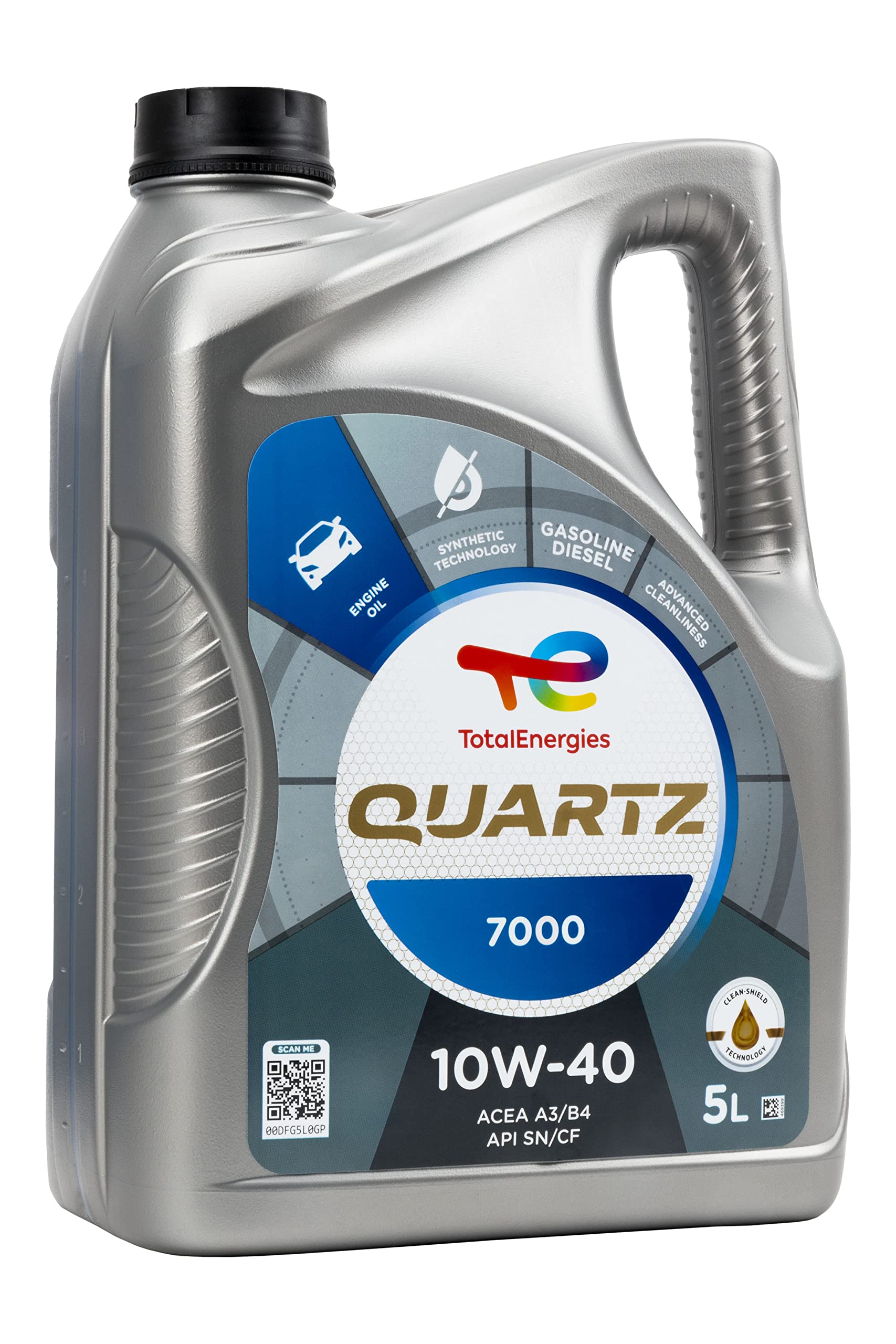Total Quartz 7000 SAE 10W-40 Motoröl im 5 Liter Kanister von Total