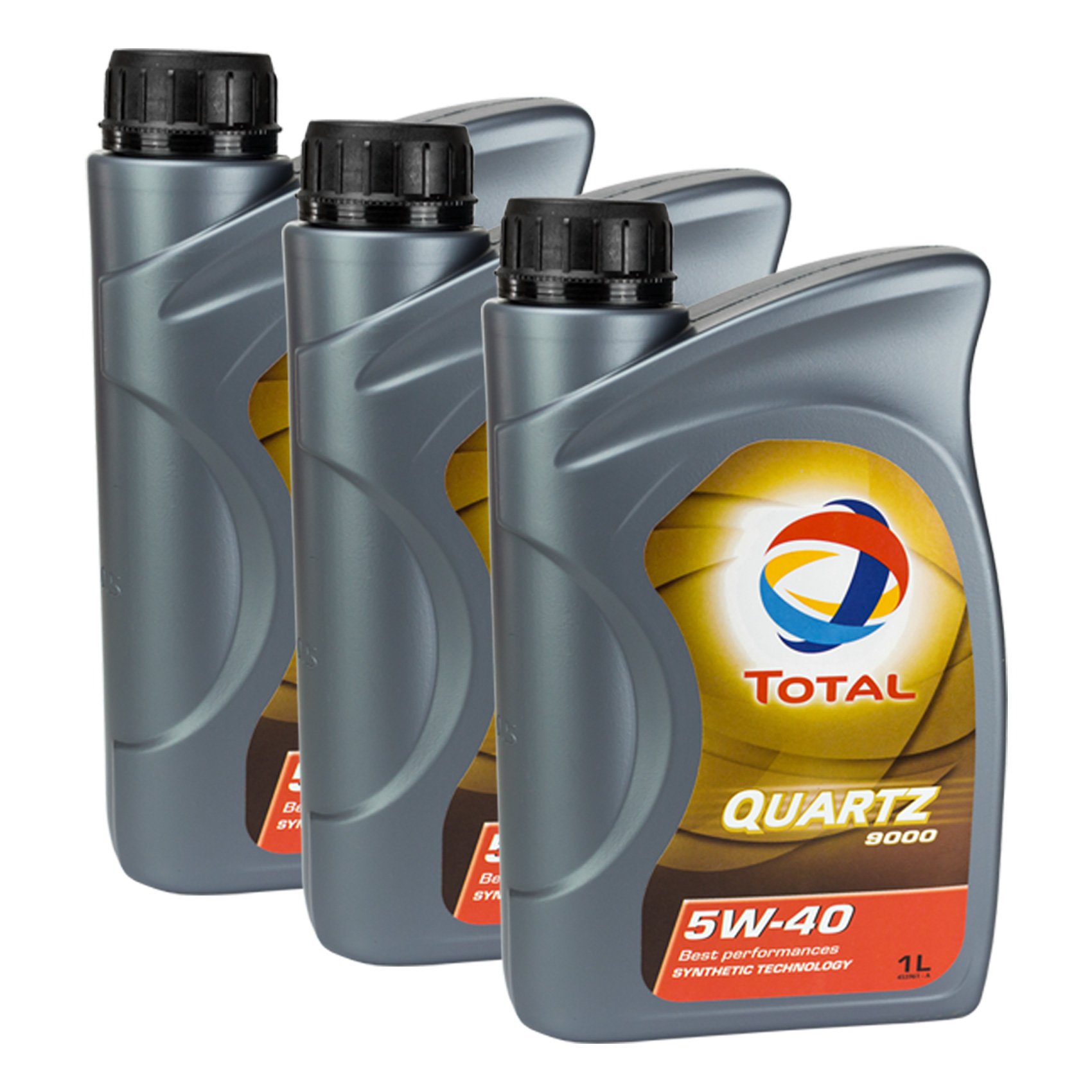 3x MOTORÖL TOTAL QUARTZ 9000 5W-40 1L von TOTAL_bundle