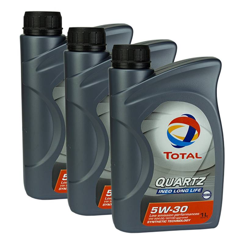 3x MOTORÖL TOTAL QUARTZ INEO LONG LIFE 5W-30 1L von Total