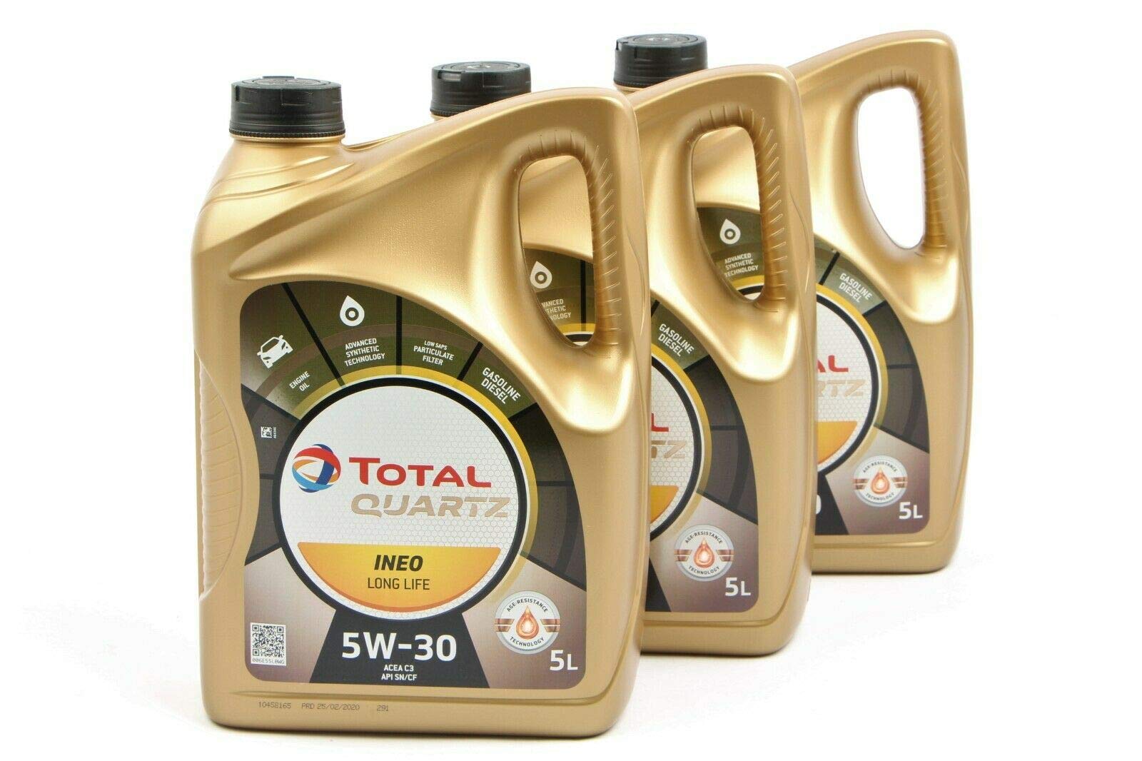 3x MOTORÖL TOTAL QUARTZ INEO LONG LIFE 5W-30 5L 3x MOTORÖL TOTAL QUARTZ INEO LONG LIFE 5W-30 5L von TOTAL_bundle