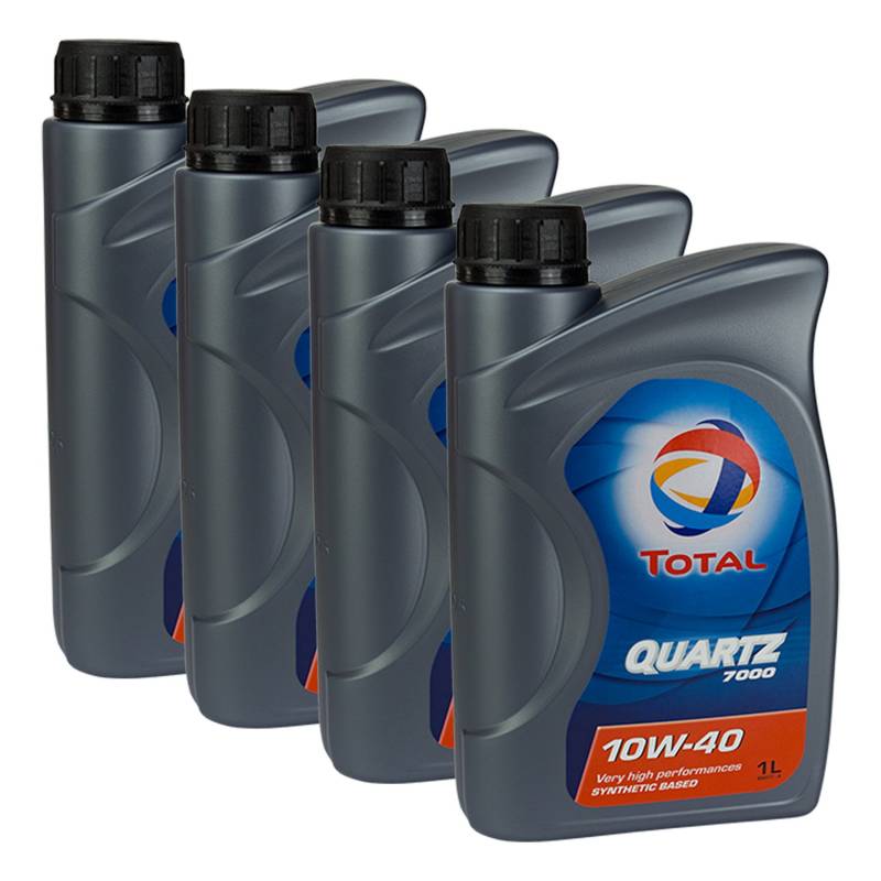 4x MOTORÖL TOTAL QUARTZ 7000 10W-40 1L von TOTAL_bundle