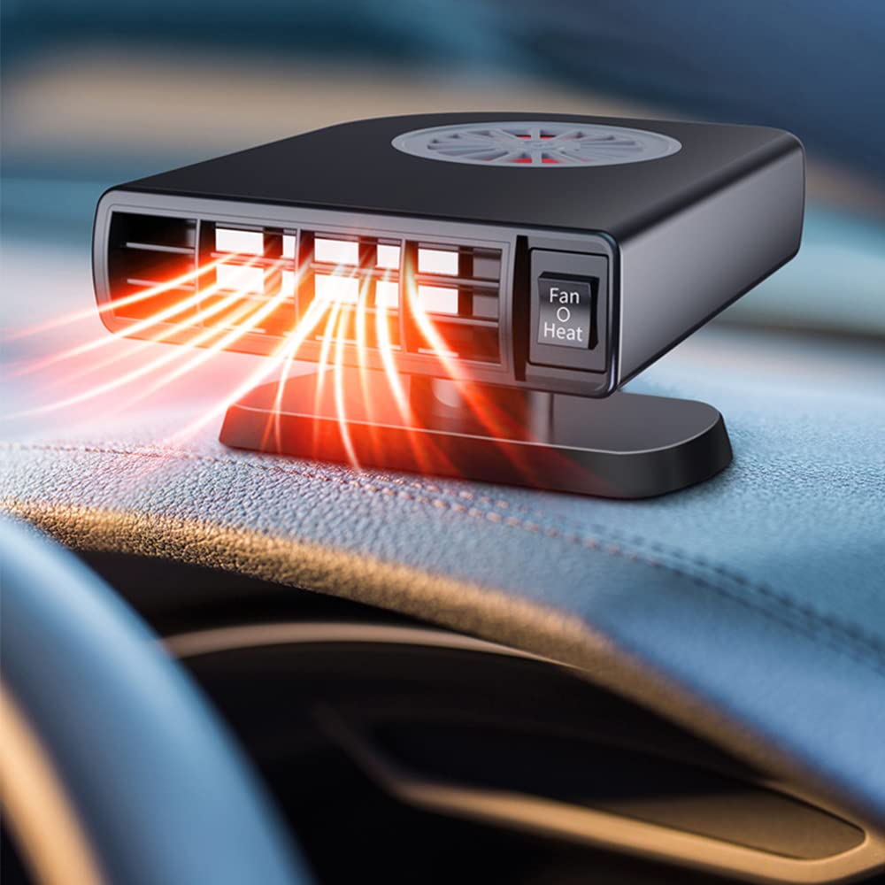 TOTMOX 150W Autoheizung - Schwarze tragbare Autoheizung mit Zigarettenanzünder - 12V gewöhnliches Modell - für Auto elektrischer Strom 10A TOTMOX 150W Autoheizung - Schwarze tragbare Autoheizung mit Zigarettenanzünder - 12V gewöhnliches Modell - für Auto elektrischer Strom 10A von TOTMOX