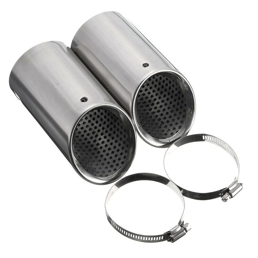 TOTMOX 2 Stück 75 mm Edelstahl Auto hinten Chrom Auspuff Endrohre, Chrom Auto Endschalldämpfer hinten Endrohre TOTMOX 2 Stück 75 mm Edelstahl Auto hinten Chrom Auspuff Endrohre, Chrom Auto Endschalldämpfer hinten Endrohre von TOTMOX