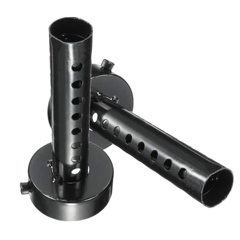 TOTMOX Auspuffschalldämpfer, 48 mm, universell, für Motorrad, DB Killer Auspuffschalldämpfer, 48 mm, Schwarz, 2 Stück von TOTMOX
