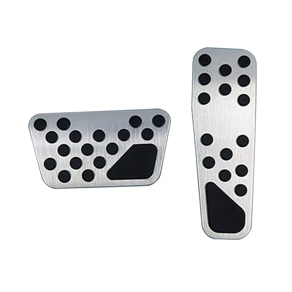 TOTMOX 2pcs Auto Brems- und Gaspedalbeläge für D-odge C-hallenger C-harger R-am C-hrysler 300 300C, Aluminiumlegierung aus rutschfestem Gummi - Silber TOTMOX 2pcs Auto Brems- und Gaspedalbeläge für D-odge C-hallenger C-harger R-am C-hrysler 300 300C, Aluminiumlegierung aus rutschfestem Gummi - Silber von TOTMOX