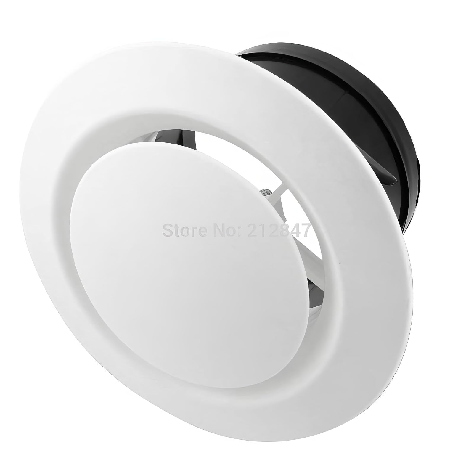 TOTMOX Air Vent Outlet Vent Cover Flansch Weiß 75-200 mm Montagedurchmesser Einstellbare Disc Vent Circle Air Vent Cover TOTMOX Air Vent Outlet Vent Cover Flansch Weiß 75-200 mm Montagedurchmesser Einstellbare Disc Vent Circle Air Vent Cover von TOTMOX