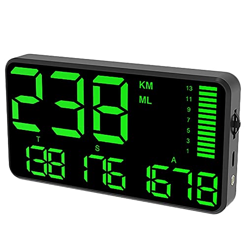TOTMOX Auto-HUD-Anzeige, digitaler Kopf-High-Tachometer mit GPS-Anzeige mit 5,5 Zoll HD-Display Übergeschwindigkeitsalarm TOTMOX Auto-HUD-Anzeige, digitaler Kopf-High-Tachometer mit GPS-Anzeige mit 5,5 Zoll HD-Display Übergeschwindigkeitsalarm von TOTMOX