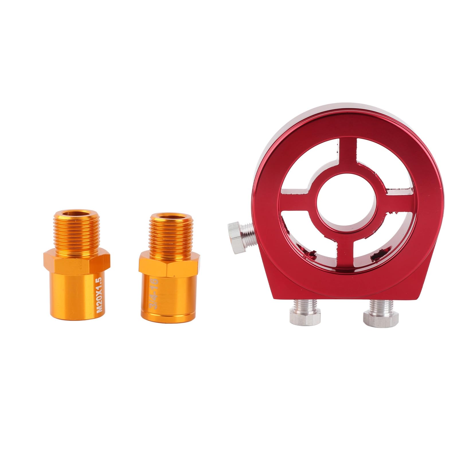 TOUISEDGI Universal Aluminum Oil Filter Cooler Plate Oil Pressure Temp Gauge Adapter Kit Red 3.1 x 3.1 x 1.2in for High Performance Engines TOUISEDGI Universal Aluminum Oil Filter Cooler Plate Oil Pressure Temp Gauge Adapter Kit Red 3.1 x 3.1 x 1.2in for High Performance Engines von TOUISEDGI