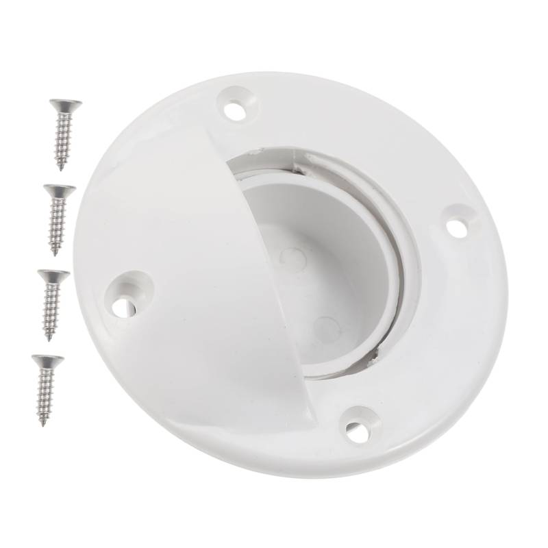 TOYANDONA 1 Set Kabine Outlet Ventil Boot Attika Universal Ablauf Rumpf Montieren Marine Stecker Stecker Marine Weiß Abs von TOYANDONA