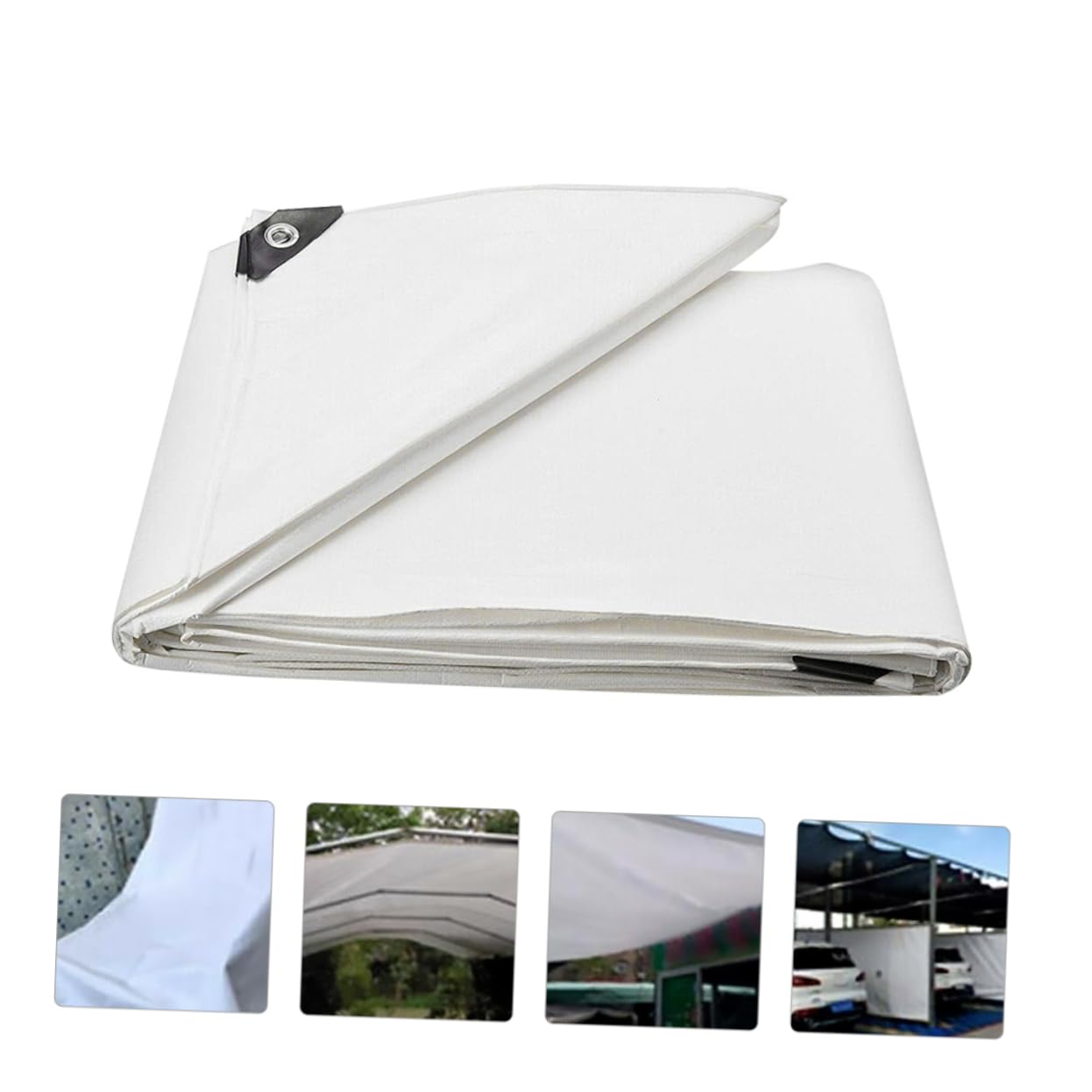 TOYANDONA 1 Stück wasserdichte Plane Outdoor-schutztuch Abdeckung Stoff Schutzhülle Sonnentuch Camping LKW Weiß Pe-Plane TOYANDONA 1 Stück wasserdichte Plane Outdoor-schutztuch Abdeckung Stoff Schutzhülle Sonnentuch Camping LKW Weiß Pe-Plane von TOYANDONA