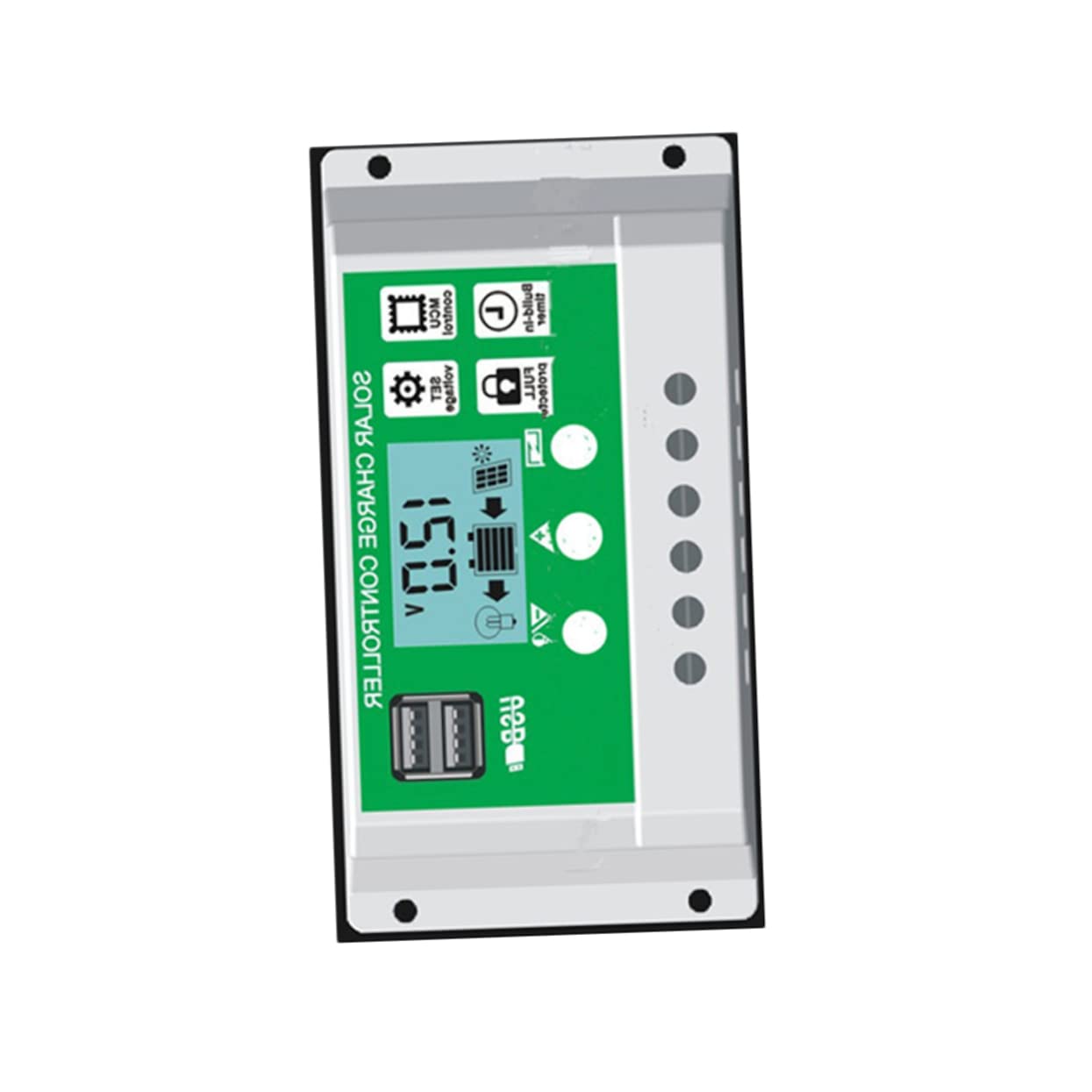 TOYANDONA 12V Solarregler mit LCD Anzeige und Dual USB Anschlüssen für Säure und Lithium Batterien für Solaranlagen zur Effizienten Energieverwaltung TOYANDONA 12V Solarregler mit LCD Anzeige und Dual USB Anschlüssen für Säure und Lithium Batterien für Solaranlagen zur Effizienten Energieverwaltung von TOYANDONA