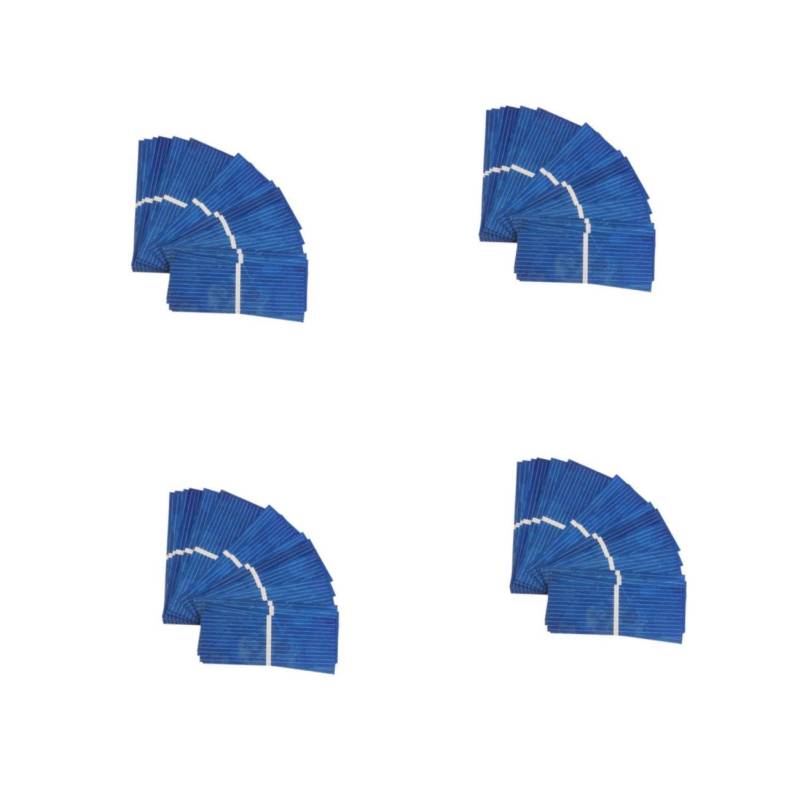 TOYANDONA 4 Sätze Solarzelle Batterieladegerät Für Solarpanel Sonnenkollektor Flexibles Solar Solar- Mini Faltbares Solarpanel Polykristallin Blue 100 Stück * 4 von TOYANDONA