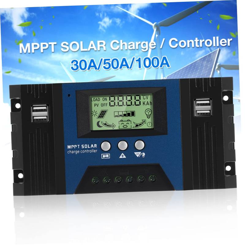 TOYANDONA Solarregler Ladepanel Solarladeregler 12 V Solarstromregler Solarsystem Controller Mppt Solarladeregler 24 V Solarregler Pv Regler von TOYANDONA